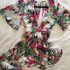 Tropical maxi romper/ boutique brand LUXXEL